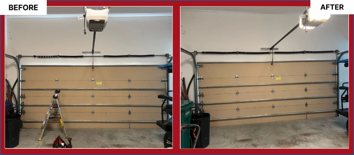 Garage Door Before After Image