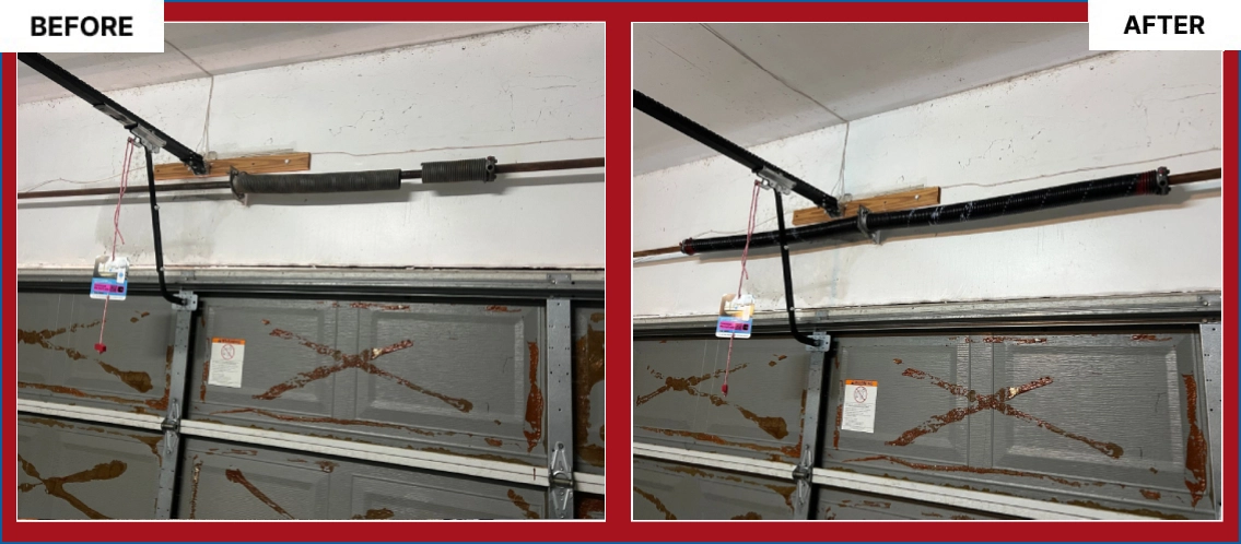 Garage Door Before After Image