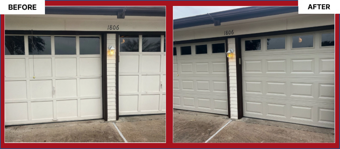 Garage Door Before After Image