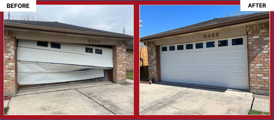 Garage Door Before After Image