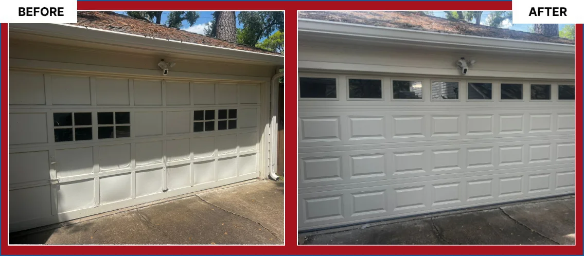 Garage Door Before After Image
